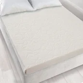 Prześcieradła - Prześcieradło Frotte Żakardowe Bez Gumki 150X205Cm Ecru - miniaturka - grafika 1