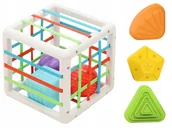 Sortery dla dzieci - Kostka Elastyczna Sensoryczna Sorter Klocki Gumki - miniaturka - grafika 1