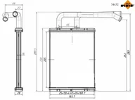 Akcesoria do klimatyzacji i ogrzewania - Wymiennik ciepła, ogrzewanie wnętrza NRF 54432 - miniaturka - grafika 1