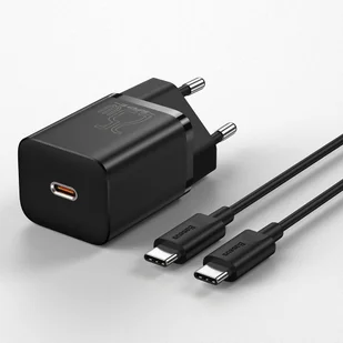 Baseus Super Si szybka ładowarka sieciowa Quick Charge 3.0 Power Delivery 25W 3A + Kabel USB Typ C - USB Typ C 3A 1m czarny (TZCCSUP-L01) - Kable USB - miniaturka - grafika 17