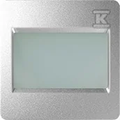 Klawisze i ramki - Kontakt Simon KONTAKT_SIMON Plakietka sygnalizatora wolne/zajętę DETAIL 82 Aluminium 82096-93 - miniaturka - grafika 1