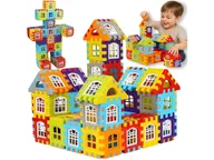 Klocki - Klocki Konstrukcyjne Budowlane Wafle 100 Elementów Do Budowania Dla Dzieci - miniaturka - grafika 1