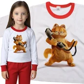 Piżamy dla dziewczynek - Piżama dziecięca Garfield ze Słuchawką 98/104 - VoloDonum - miniaturka - grafika 1