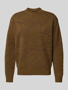 Bluza z fakturowanym wzorem model ‘Kratere’ - Koszulki męskie - miniaturka - grafika 1