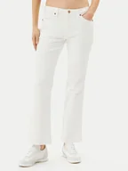 Spodnie damskie - Wrangler Jeansy 112362665 Biały Bootcut Fit - miniaturka - grafika 1
