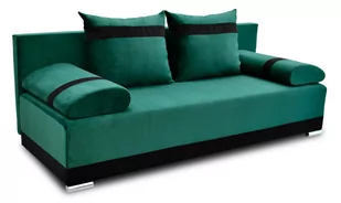 Kanapa z funkcją spania sofa rozkładana wersalka Orlean PLUS Zielona - Sofy i kanapy - miniaturka - grafika 1
