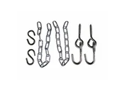 Hamaki - Vivere Zestaw mocujący do hamaka VIVERE CHAIN, srebrny - miniaturka - grafika 1