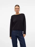 Swetry damskie - Vero Moda Sweter "Gold" w kolorze czarnym - miniaturka - grafika 1