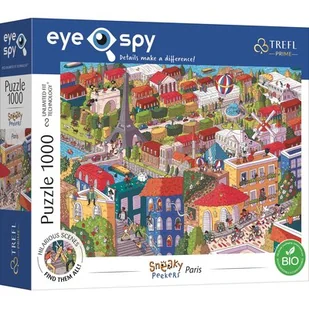Puzzle 1000 el. Eye-Spy. Sneaky peekers. Paris, France Trefl - Puzzle - miniaturka - grafika 1