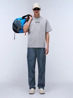 Koszulki męskie - NAPAPIJRY Koszulka "Cortona" w kolorze szarym - miniaturka - grafika 1