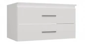 Szafki łazienkowe - Biała szafka łazienkowa pod umywalkę 80 cm - Kentixo - miniaturka - grafika 1