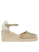 Espadryle damskie - Geox Espadryle D Gelsa Low D55NGE 01106 C6738 Beżowy - miniaturka - grafika 1