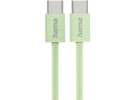 Kable - Kabel USB-C HAMA Data Fabric 1m Zielony - miniaturka - grafika 1