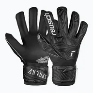 Piłka nożna - Rękawice bramkarskie dziecięce Reusch Attrakt Infinity Junior black - miniaturka - grafika 1