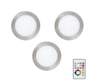 Oprawy, klosze i abażury - Eglo 78738 - Zestaw 3x LED RGBW Oprawa wpuszczana TINUS 1xLED/4,8W/230V + pilot - miniaturka - grafika 1