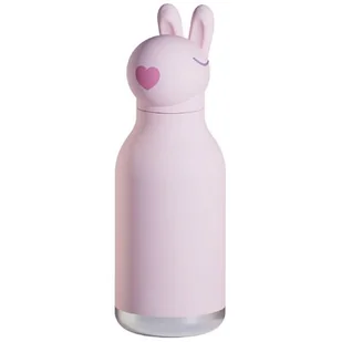 Butelka ze stali nierdzewnej ASOBU Bestie Bottle Bunny Różowy - Butelki termiczne - miniaturka - grafika 1