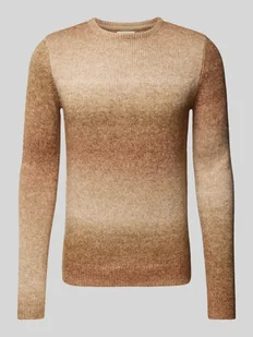Sweter z dzianiny z prążkowanymi wykończeniami - Swetry męskie - miniaturka - grafika 1