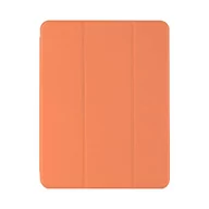 Etui do tabletów - Etui kompatybilne z iPada 9 8 7 generacji 10,2" (2021/2020/2018), z uchwytem na długopis, tylna strona z TPU, z funkcją automatycznego zasypiania/budzenia, pomarańczowe - miniaturka - grafika 1