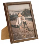 Ramki na zdjęcia - ﻿Ramka na zdjęcie, kwadratowa 10x10 brązowa, Loft - miniaturka - grafika 1