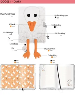 Pamiętnik Goose Pipa - ST-MAJEWSKI - Zabawki kreatywne - miniaturka - grafika 1
