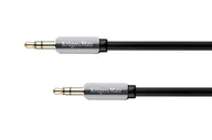 Kable - Kruger&Matz Kruger Matz Przewód Jack 3,5mm stereo czarny - 1,8m LEC-16586 - miniaturka - grafika 1