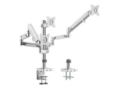 Inne akcesoria audio-wideo - LOGILINK BP0090 Potrójny uchwyt do monitorów 17-27inch sprężyna gazowa - miniaturka - grafika 1