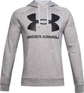 Under Armour Bluza męska Rival Fleece Big Logo Hd szara r. XXL (1357093 011) - Bluzy męskie - miniaturka - grafika 1