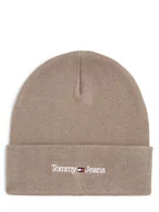 Czapki męskie - Tommy Jeans - Czapka męska, beżowy|szary - miniaturka - grafika 1