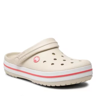 Klapki i japonki damskie - Crocs Klapki Crocband 11016 Stucco/Mellon - grafika 1