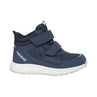 Buty dla chłopców - Viking Unisex dziecięce buty Bouncy Mid GTX 2 V do chodzenia, granatowy, 34 EU - miniaturka - grafika 1
