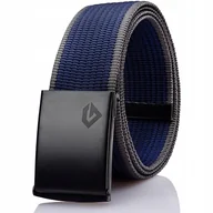 Paski - Męski DŁUGI Pasek Gracio 35cm Czarno Biały - miniaturka - grafika 1