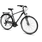 Rowery - Rower trekkingowy ROMET Wagant 1.0 M21 28 cali męski Czarny - miniaturka - grafika 1