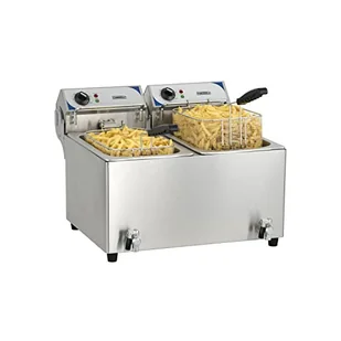 Frytkownica elektryczna z zaworem spustowym 2 x 7 litrów - Frytownice gastronomiczne - miniaturka - grafika 1