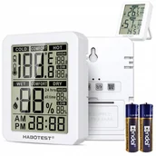 Stacje pogodowe - Termo-Higrometr Pomiar Temperatury Wilgotności Czytelny Duży Ekran Habotest - miniaturka - grafika 1