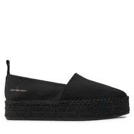 Espadryle damskie - Espadryle Calvin Klein Jeans Platform Espadrille Mix Ml Mtl YW0YW01622 Czarny - miniaturka - grafika 1