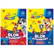 Szkolne artykuły papiernicze - Blok kolorowy A3/15K barwiony (10szt) ASTRA - miniaturka - grafika 1