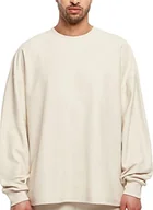 Bluzy męskie - Urban Classics Męska bluza Rib Terry Boxy Crew, Softseagrass, XXL, trawa soft seagrass, XXL - miniaturka - grafika 1