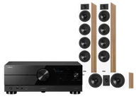 Kino domowe - Yamaha RX-A2A (czarny) + Diva 6 + 7 (dąb) - miniaturka - grafika 1