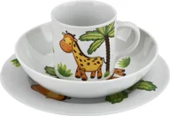 Miseczki i talerzyki dla dzieci - Lubiana Zestaw naczyń dla dzieci Żyrafa porcelanowy - miniaturka - grafika 1