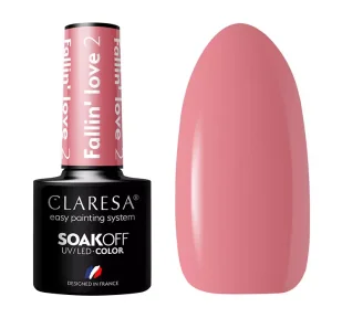 ACTIVESHOP CLARESA Lakier hybrydowy FALLIN"LOVE 2 -5g - Lakiery hybrydowe - miniaturka - grafika 1