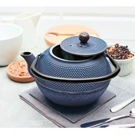 Zaparzacze i kawiarki - Imbryk do herbaty z zaparzaczem żeliwny Konighoffer Hanako 1,2 l granatowy - miniaturka - grafika 1