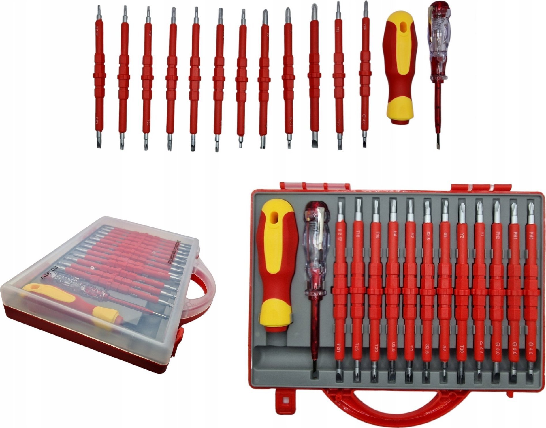 Falon-Tech Śrubokręty izolowane torx płaskie ph zestaw 25szt.