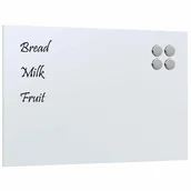 Tablice i flipcharty - vidaXL Tablica magnetyczna ścienna biała 60x40 cm szkło hartowane - miniaturka - grafika 1