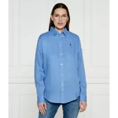 Koszule damskie - POLO RALPH LAUREN Lniana koszula | Classic fit - miniaturka - grafika 1