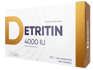 Detritin 4000 j.m. x 60 tabl - Witaminy i minerały Detritin 4000 j.m. x 60 tabl - Witaminy i minerały - miniaturka - grafika 1