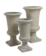 Wazony i flakony - Belldeco Puchar smukły Grigio, ecru, 40x40x66 cm - miniaturka - grafika 1