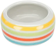 Akcesoria dla gryzoni - TRIXIE Miska ceramiczna w paski - miniaturka - grafika 1