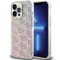Etui i futerały do telefonów - Oryginalne Etui IPHONE 14 PRO Hello Kitty Hardcase IML Gradient Electrop Crowded Kitty Head (HKHCP14LHCHPEP) różowe - miniaturka - grafika 1