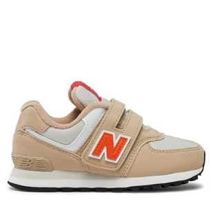 Sneakersy New Balance PV574HBO Beżowy - Buty dla chłopców - miniaturka - grafika 1