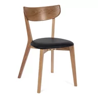 Krzesła - Krzesło z drewna dębowego z czarnym siedziskiem Arch – Bonami Selection - miniaturka - grafika 1